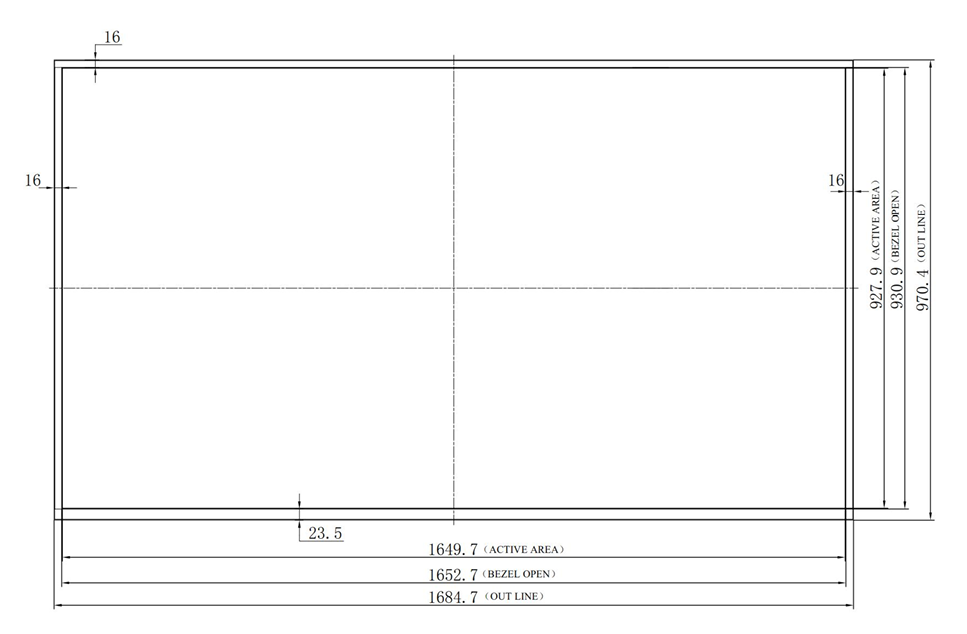 LD750EQD-FLM1 Sunlight Readable Outdoor Lcd Panel